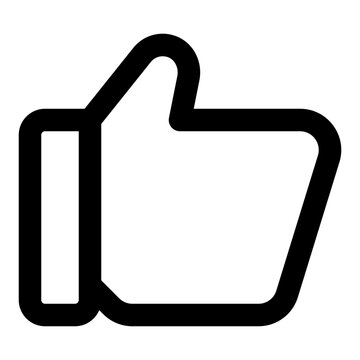 recommend clip art: Thumb-up icon in outline style. Simple like vector — pixel-perfect icon.