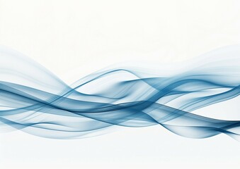 Obraz premium Abstract blue waves