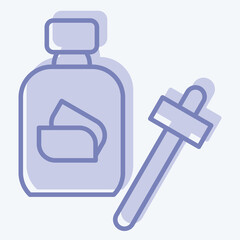 Icon Serum. related to Cosmetic symbol. two tone style. simple design editable. simple illustration