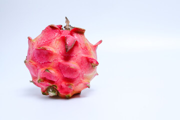 red dragon fruit isolated on white background