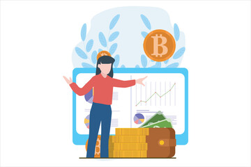 Business Finance Flat Design Illustration