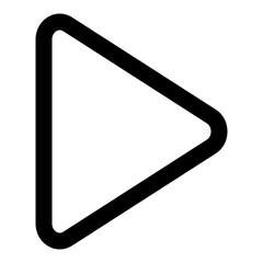 Play line icon vector