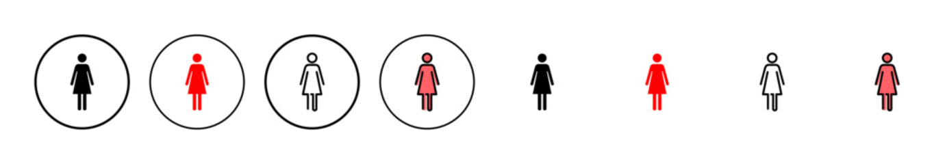 Female icon vector illustration. woman sign and symbol