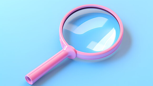 Magnifying Glass icon school 3d