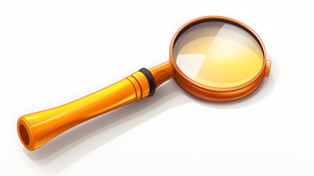 Magnifying Glass icon school 3d