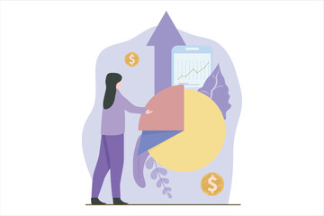 Business Finance Flat Design Illustration