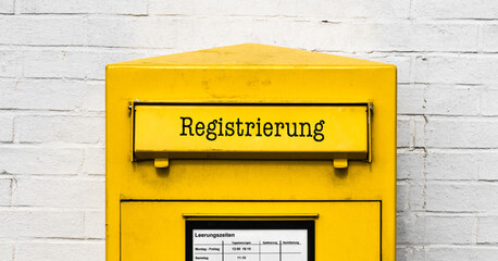 Registrierung Briefkasten