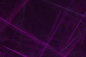 effektvolle futuristische violette 3D-Linien, leuchtendes Design, Fraktal, Muster, Geraden, Verbindungen, Internet, System
