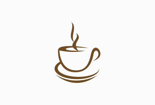 Coffee Cup Logo. Graphic Vector Logotype Element