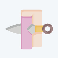 Icon Epistle. related to Ninja symbol. flat style. simple design editable. simple illustration