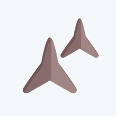 Fototapeta premium Icon Makibishi. related to Ninja symbol. flat style. simple design editable. simple illustration