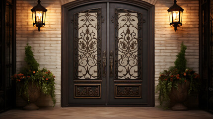 Vintage Door Decor Exuding Rustic Charm and Antique Elegance in Home Aesthetics