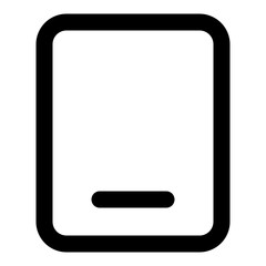 Tablet icon in outline style. Simple smartphone vector illustration — pixel-perfect icon.