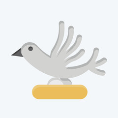 Icon Send Message. related to Ninja symbol. flat style. simple design editable. simple illustration