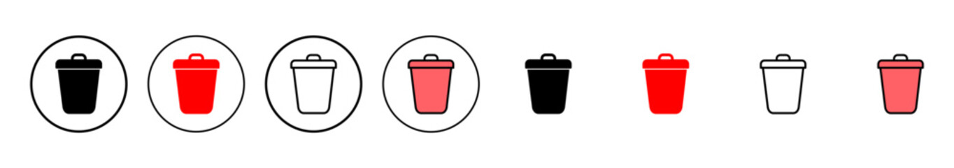 Trash icon vector illustration. trash can icon. delete sign and symbol.