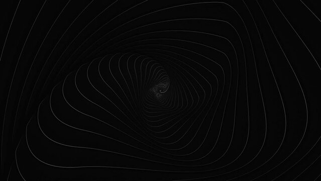 black and gray abstract looping background animation with waves. Creative Architectural Concept 