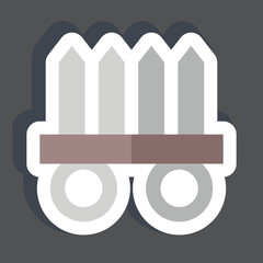 Sticker Nekode. related to Ninja symbol. simple design editable. simple illustration