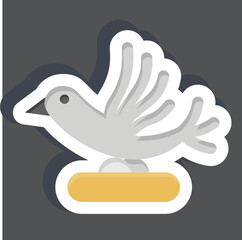 Sticker Send Message. related to Ninja symbol. simple design editable. simple illustration