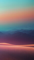 This abstract artwork evokes retro vibes through vibrant gradients and textured layers. Its modern, abstract background integrates various shapes and photographic elements with grain effects.