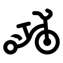 Tricycle vector line icon