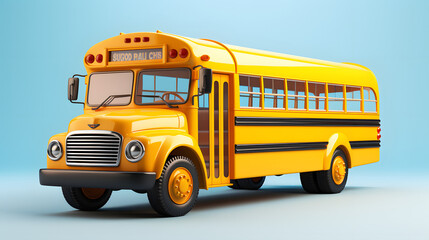 School Bus icon 3d