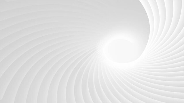 White abstract looping background animation with waves. Creative Architectural Concept 