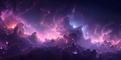 A star-studded night sky background in pastel art_01