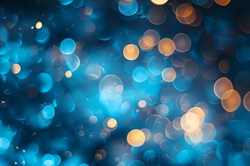 light blue bokeh with tree branches falling down, light flare shining background for holiday and celebrations  - obrazy, fototapety, plakaty