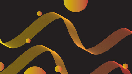 Abstract wave background design with gradient color combination