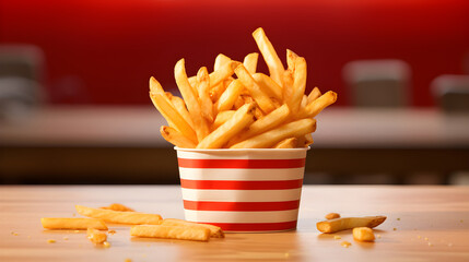 Golden and Crispy: A Delightful Close-up of Dairy Queen Fries