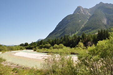 Isarradweg bei Mittenwald