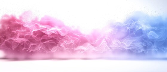  a group of pink and blue smoke coming out of the top of a pile of blue and pink smoke on a white background.