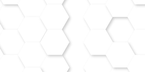 Abstract background with hexagonal geometric hexagon polygonal pattern background. 3d seamless bright white web cell and triangle abstract honeycomb background. white and gray backdrop wallpaper.