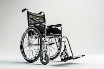 Fototapeta na wymiar wheelchair for the disabled on a white background