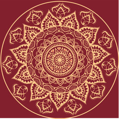 This is simple and vector Mandala Design and it is editable.