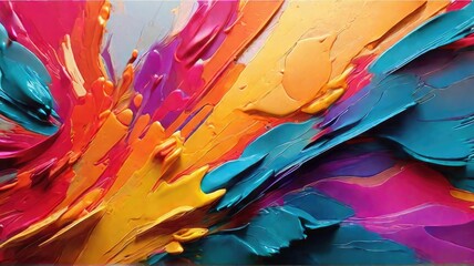 abstract paint color splash, abstract colorful background with fractal explosion