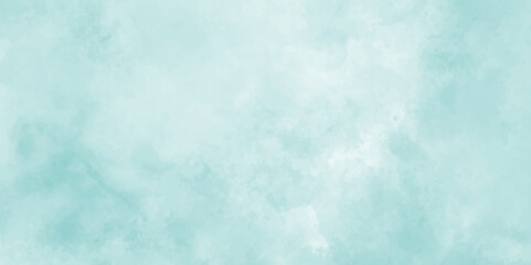 Abstract blue watercolor painted sky background by teal color blue, Abstract blue color clouds background, Vibrant clear blue sky with puffy and blurry natural clear clouds.