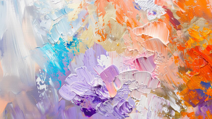 Vivid brushstrokes on canvas embody the chaos and harmony of abstract art.