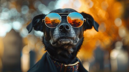 ビジネススーツを着た犬のポートレート,Generative AI AI画像 - obrazy, fototapety, plakaty