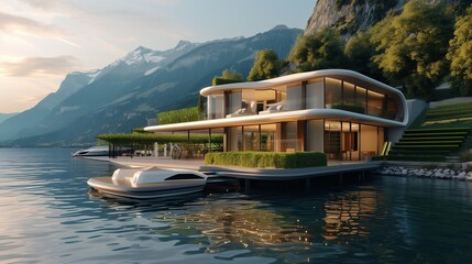  AI-guided luxury yacht excursions on virtual lakes.
