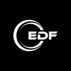 EDF Logo Design, Inspiration for a Unique Identity. Modern Elegance and Creative Design. Watermark Your Success with the Striking this Logo.