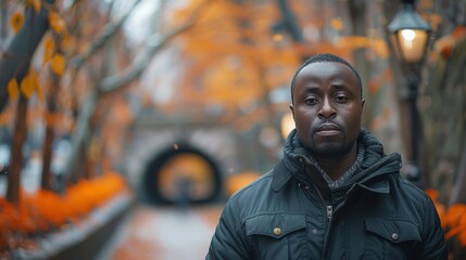 Fototapeta premium Man Standing in Park