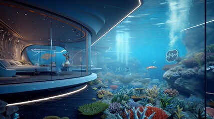 A holographic sea creatures, and AI-guided scuba diving expeditions.