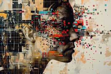 Cover collage of artificial intelligence applied to print.