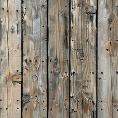 Close Up of Wooden Fence With Nails
