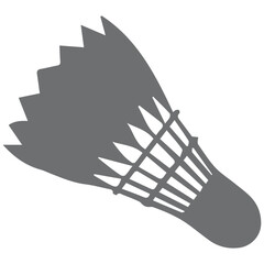 badminton shuttlecock icon vectors illustration