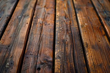 Obraz premium Close Up View of Wooden Floor