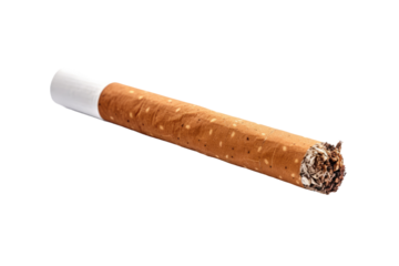 Cigarette With Stick Inserted. on a White or Clear Surface PNG Transparent Background.