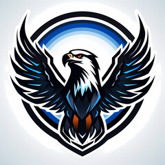 Eagle head mascot logo