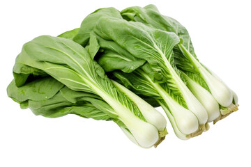A Bunch of Lettuce on a White Surface. on a White or Clear Surface PNG Transparent Background.